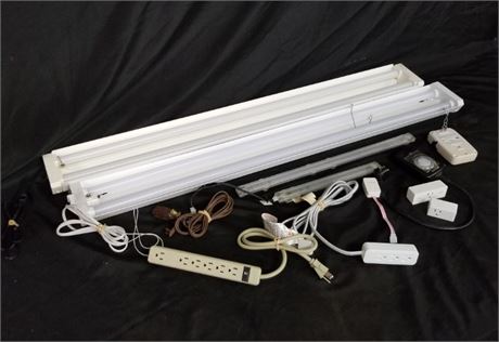 Assorted Shop/LED Strip Lights & Power Cords/Strips