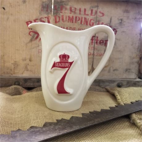 Vintage Seagrams 7 Pitcher