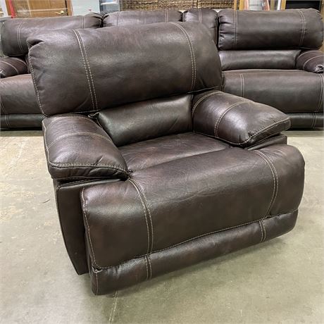 Leather Rocking Recliner, 45x44x38