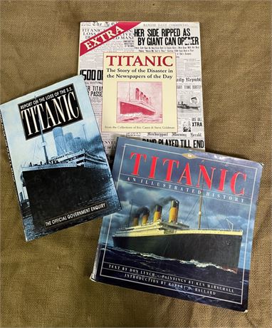 Titanic Coffee Table Book Trio