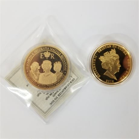 Queen Elizabeth/Mother Teresa Coin Pair