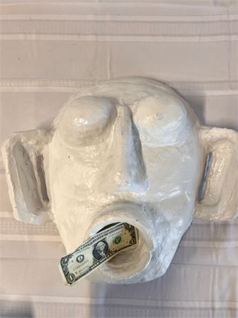large plaster mask