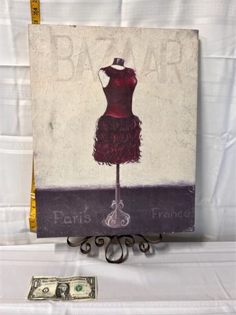 canvas print of dress