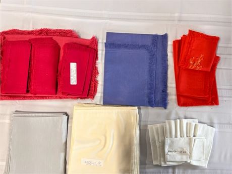 handmade napkins and placemats