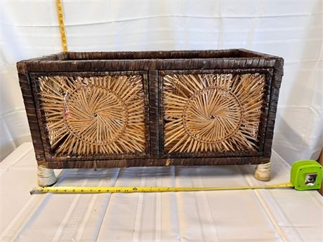 bamboo basket chest