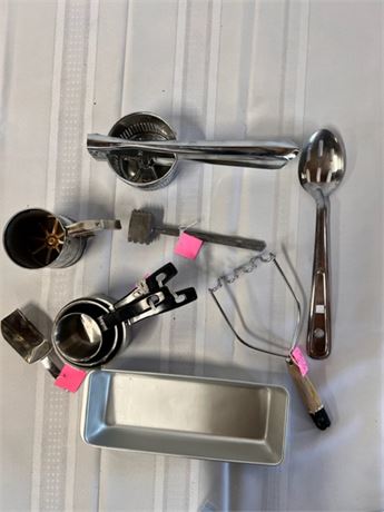 assorted kitchen tools