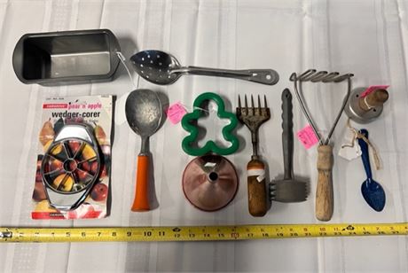 assorted kitchen tools