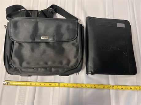 computer bag and portfolio