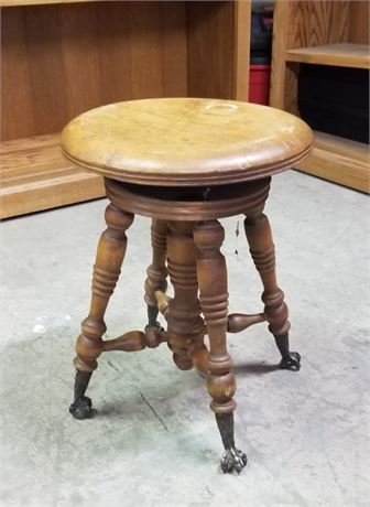 Antique Piano Stool