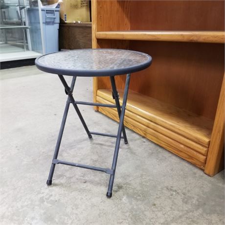 Small Folding Outdoor Table - 18x18