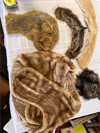 fur stole and fur for crafting