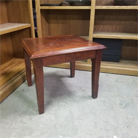 Wood Accent Table -23x21x20