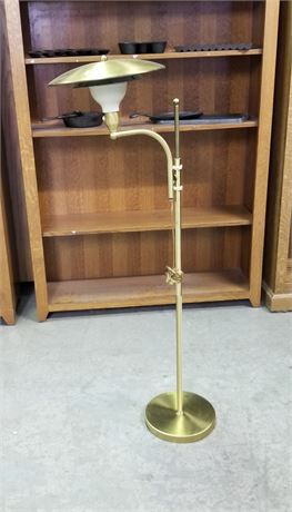 Vintage Adjustable Brass Floor Lamp