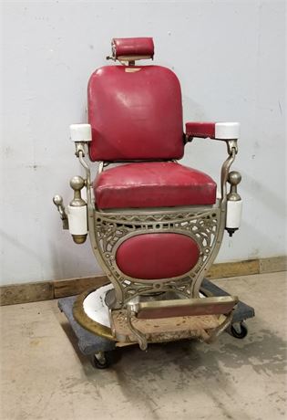 Vintage Theo .A. Koch Barber Chair