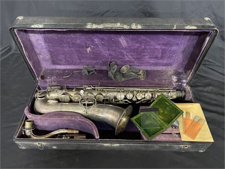 Vintage Silver Star Saxophone w/ Case