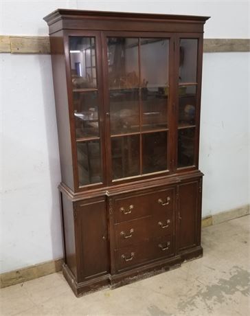 Antique Drexel China Cabinet/Hutch - 42x12x71