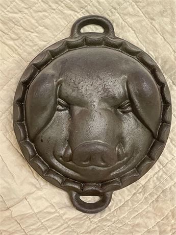 Vintage Cast Iron Pig Pan - Compare Ebay & Etsy at $200!