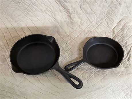 Vintage Cast Iron Pan Pair-