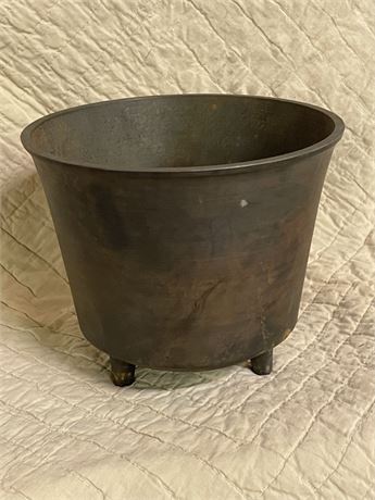 Vintage Cast Iron Footed Cauldron -