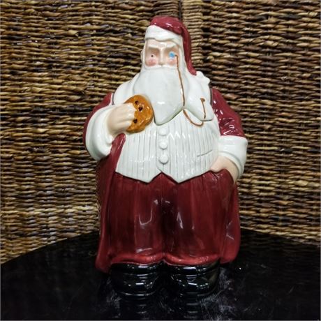 Vintage Saks 5th Ave Santa Cookie Jar - 7x11