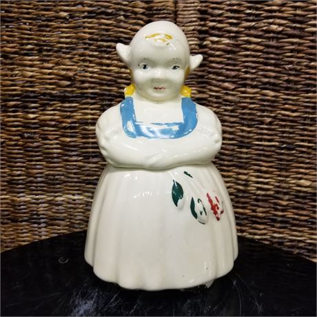 Rare Dutch Girl Cookie Jar - 5x10