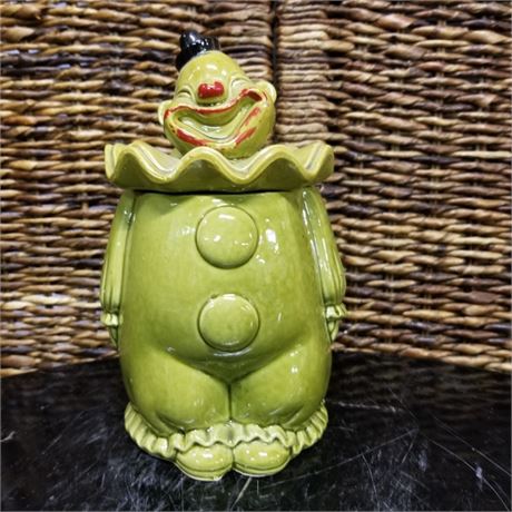 Rare Clown Cookie Jar 4x7