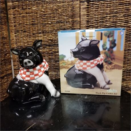 Collectible In Box Piggy cookie Jar - 7x9