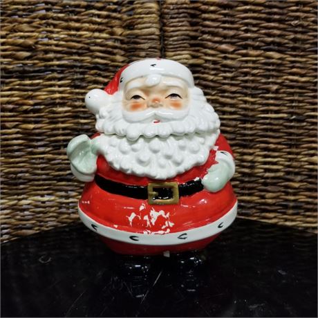 Vintage Santa Cookie Jar - 6x8