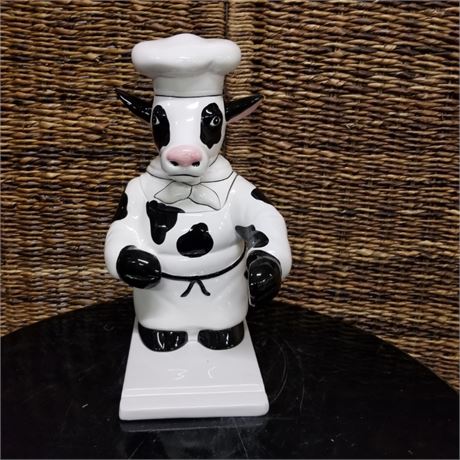 Collectible Cow Chef Cookie Jar - 5x11