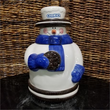 Collectible Oreo Snowman Cookie Jar - 5x9