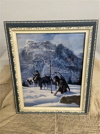 Native American Framed Print - 20x24