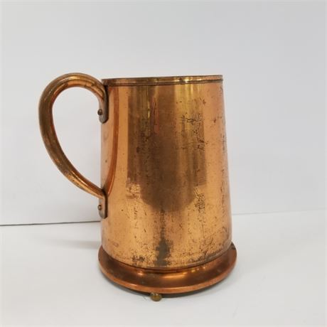 Westbend Antique Copper Pitcher w/ Footed Stand