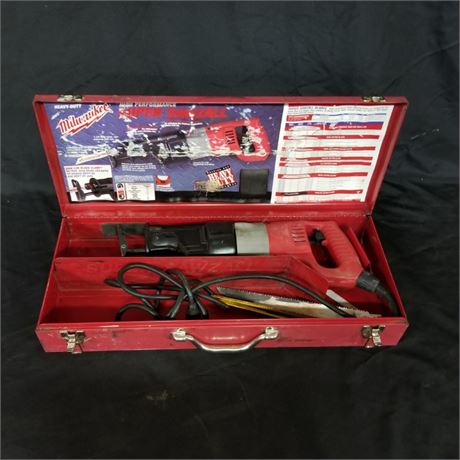 Milwaukee Super Sawzall with Blades & Case