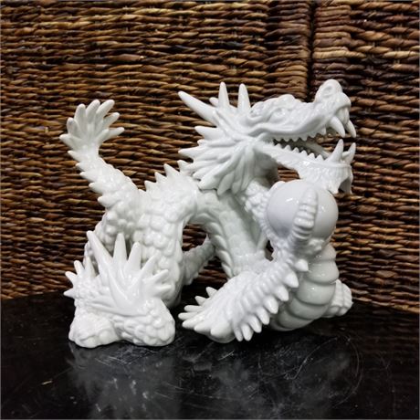 Vintage Porcelain Dragon