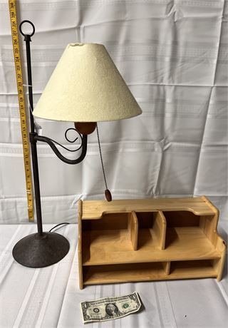 Lamp and organizer for your desk