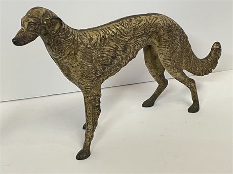 Antique Cast Iron Greyhound DoorStop - 16x10