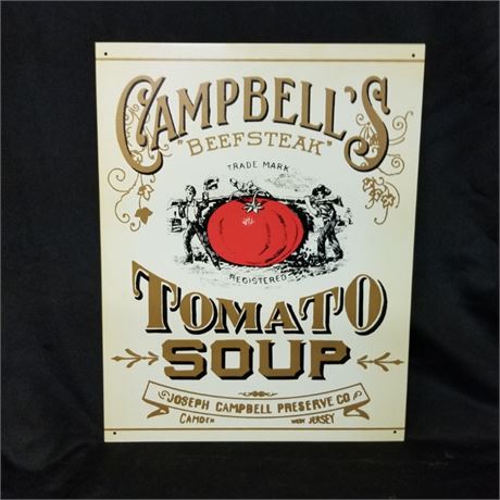 Tomato Soup Metal Repro Sign - 12x16