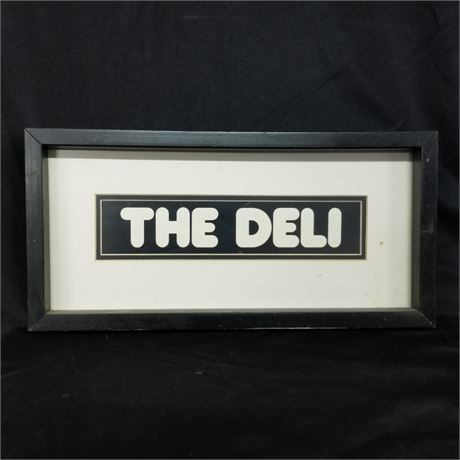 Framed Deli Sign - 18x9
