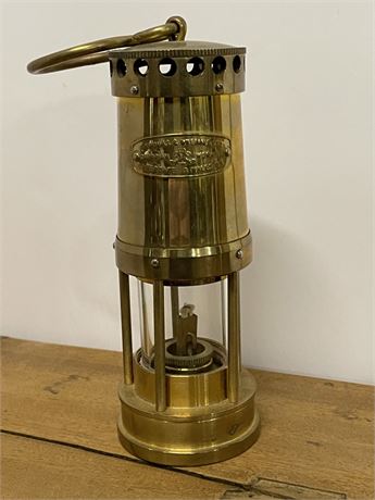 Antique Welsh Brass Kerosene Lamp