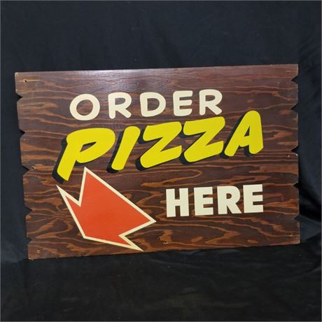 "Shakey's Pizza" Order Sign from Billings, MT - 30x20