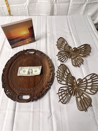 Picture/tray/HomeInterior butterflies