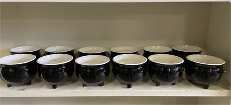 Nice Bean Pots...31/2"dia...12pc