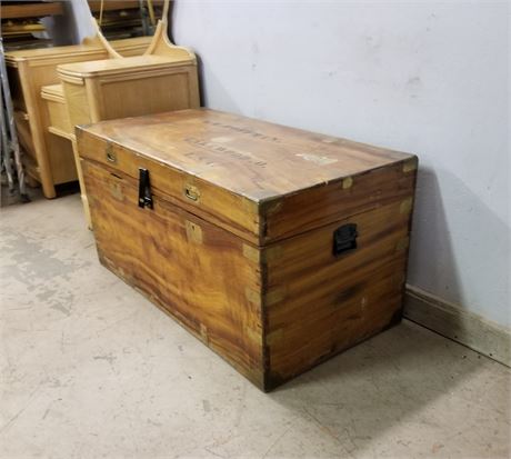 Huge Antique Wood Chest...43x22x21