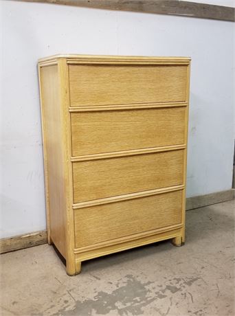 Vintage Tall Blonde Dresser...38x19x50