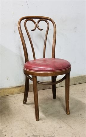 Vintage Wood Parlor Chair