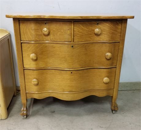 Antique Curved Front Dresser...38x20x36