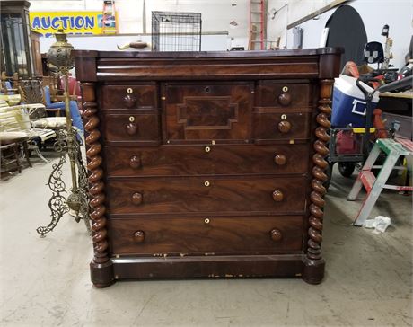 Cool Antique Dresser with Locking Cabinet...50x24x48