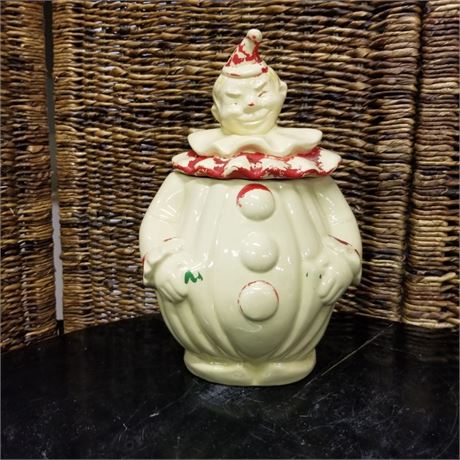 Antique Clown Cookie Jar