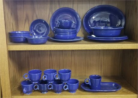 Vintage Blue Fiestaware - 23pcs