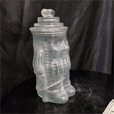 Antique Planters Glass Peanut Jar